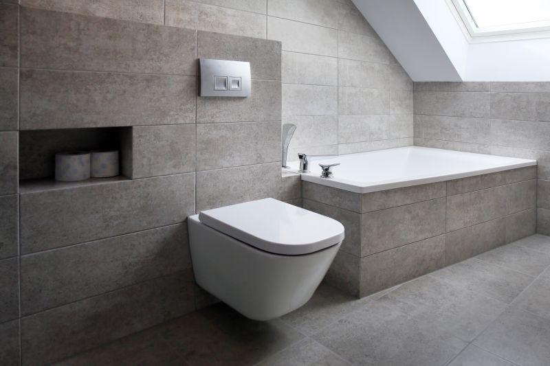 Contemporary Wall-Mounted Toilet